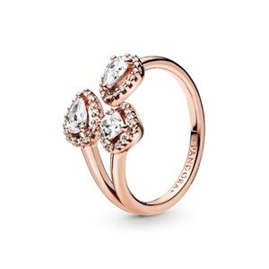 Pandora Rose Geometric Shapes Open Ring